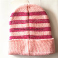 OEM Produce Customized Cartoon Pink Applique Knit Acrylic Children Beanie Hat